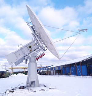 Январь 2020 - изготовление и испытания антенной системы 3.8 м с полноповоротным ОПУ