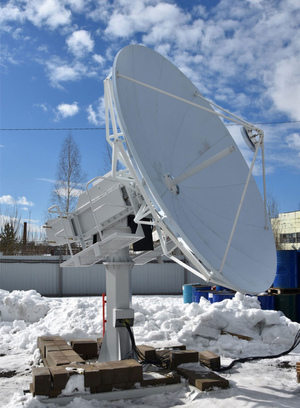 Апрель 2019 - поставка приемопередающего комплекса Кu-диапазона на базе полноповоротной антенны 3.7 м