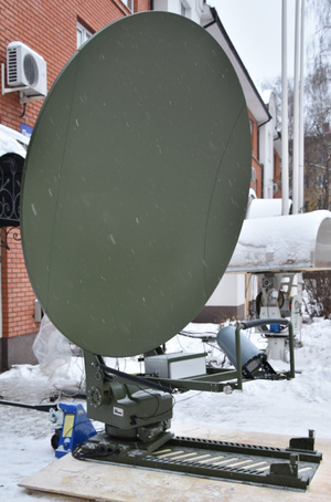 Декабрь 2018 - поставка антенны 2.4 м SNG L-диапазона