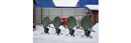 Декабрь 2022 - изготовление и поставка 4-х антенн типа Flyaway моторизованных 1.2 м Ku/Ка-диапазонов